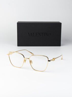 Valentino Women Eyeglasses Gold Butterfly V-LOGO SIGN II VLX-167 A